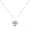 Disney Silver Minnie Cubic Zirconia Bow Necklace - F6789