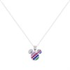 Disney Silver Crystal Mickey Necklace - F6794