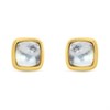 TI SENTO Gold Plated Silver Mother Of Pearl Stud Earrings - F69100