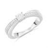 TI SENTO Silver 12374ZI CZ Set Ring - F69111