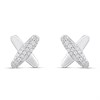 TI SENTO Silver 7982ZI CZ Set Kiss Earrings - F69124