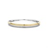 TI SENTO Gold Plated Silver 23086ZY CZ Double Row Bangle - F69136