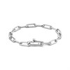 TI SENTO Silver Cubic Zirconia Paper Link Bracelet - F6913