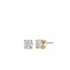 TI SENTO GP Silver 7319ZY CZ 6MM Stud Earrings - F69142