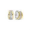 TI SENTO Gold Plated Silver 78010ZY CZ Huggie Earrings - F69145