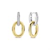 TI SENTO GP Silver 78015ZY CZ Double Hoop Earrings - F69146