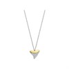 TI SENTO Gold Plated Silver Organic Triangle Necklace - F6921