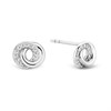 TI SENTO Silver Cubic Zirconia Circle Stud Earrings - F6930