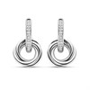 TI SENTO Silver Cubic Zirconia Twist Drop Earrings - F6934