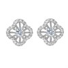 Fei Liu Silver Cubic Zirconia Cascade Stud Earrings - F7115