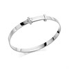 D For Diamond Silver Diamond Set Star Expandable Baby Bangle - F7305