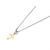 D For Diamond Gold Plated Silver Children's Cross And Chain - F7314