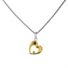 D For Diamond Gold Plated Silver Heart Children's Necklace - F7324