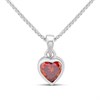 D4D Silver Diamond January Birth Crystal Necklace - F7337