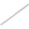 Silver 5mm Wide Rolled Curb Chain - 18in - F8846