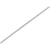 Silver 1mm Wide Diamond Cut Curb Chain - 20in - F9001
