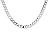 Silver Diamond Cut Curb Chain - 20in - F9128