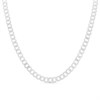 Silver 4mm Wide Curb Chain - 22in - F92003