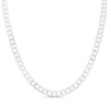 Silver 4mm Wide Curb Chain - 24in - F94003