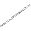 Silver 5mm Wide Curb Chain - 24in - F9446