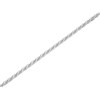 Silver 2mm Wide Diamond Cut Rope Chain - 24in - F9549