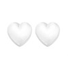 Silver Heart Andralok Earrings - 5mm - F9905