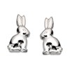 Silver Rabbit Andralok Earrings - 8mm - F9946