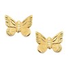 9ct Gold Mini Butterfly Stud Earrings - 6mm - G0117