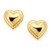 9ct Gold Heart Earrings - 6mm - G0125