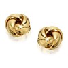 9ct Gold Four Strand Knot Stud Earrings - 9mm - G0138