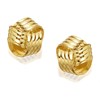 9ct Gold Knot Stud Earrings - 8mm - G0139