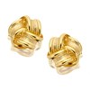 9ct Frosted Gold Ribbon Knot Earrings - 8mm - G0155