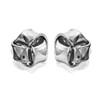 9ct White Gold Knot Stud Earrings - 6mm - G0246