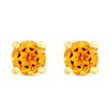 9ct Gold Citrine Stud Earrings - 3mm - G0270