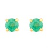 9ct Gold Emerald Stud Earrings - 3mm - G0272