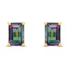 9ct Gold Mystic Topaz Stud Earrings - G0292