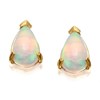 9ct Gold Pear Shaped Opal Stud Earrings - 6mm - G0440
