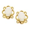 9ct Gold Opal Earrings - 10mm - G0509