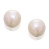 9ct White Gold Akoya Cultured Pearl Earrings - 6mm - G0632