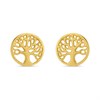 9ct Gold Tree Of Life Stud Earrings - 8mm - G0717