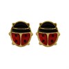 9ct Gold Ladybird Stud Earrings - 5mm - G0723