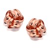 9ct Rose Gold Knot Stud Earrings - 8mm - EXCLUSIVE - G0889