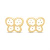 14ct Gold Butterfly Stud Earrings - G1316