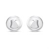 14ct White Gold 4mm Ball Stud Earrings - G1330