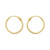 14ct Gold 10mm Hinged Hoop Earrings - G1336