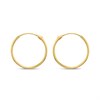 14ct Gold 12mm Hinged Hoop Earrings - G1337