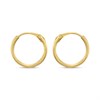 14ct Gold 10mm Hinged Hoop Earrings - G1338