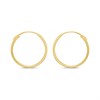 14ct Gold 13mm Hoop Hinged Earrings - G1342
