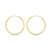 14ct Gold 17mm Hinged Hoop Earrings - G1344