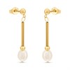 9ct Gold Freshwater Pearl Drop Earrings - G1474